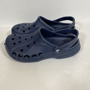 NEW - Crocs Unisex Shoes - Navy Baya Clogs, Waterproof Clogs Women 9 / Men 11